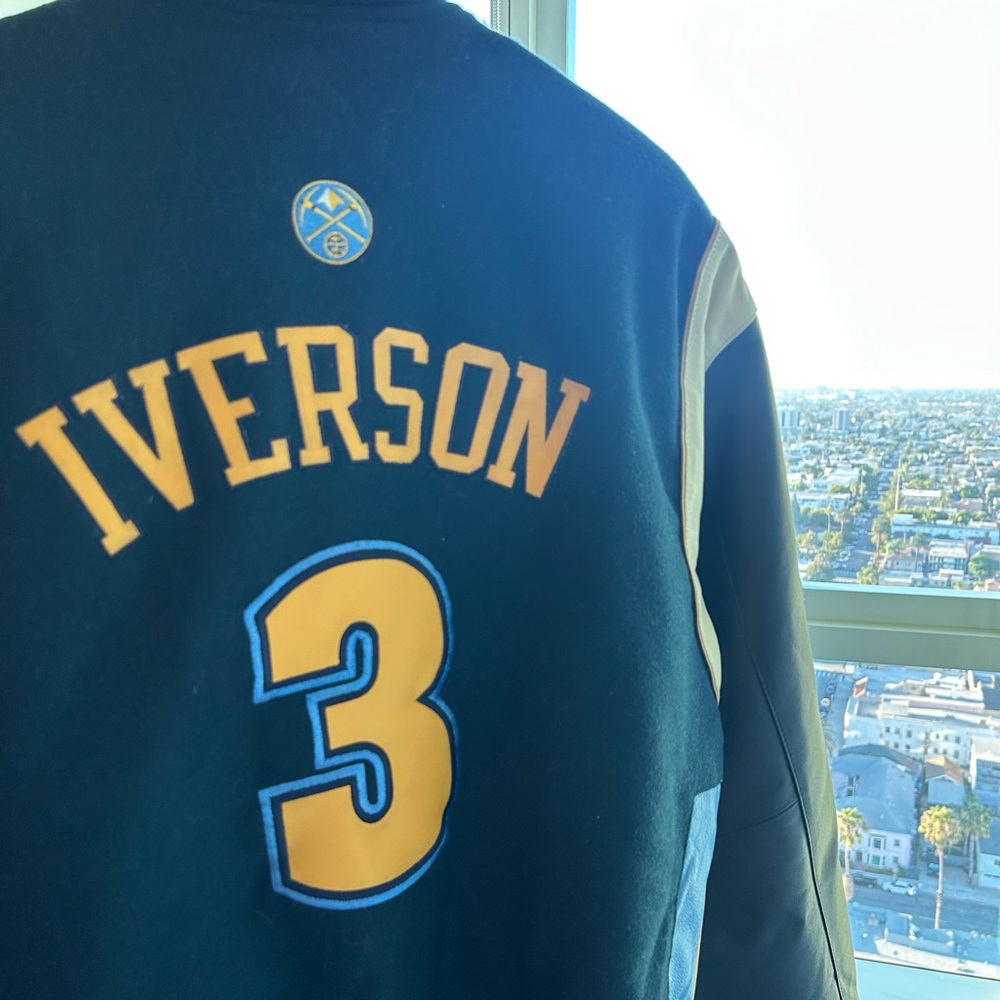 Authentic JH Design Allen Iverson Leather Jacket